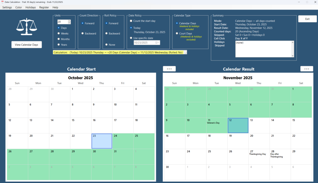 The Ultimate Federal Holiday Calendar for Court Deadlines
