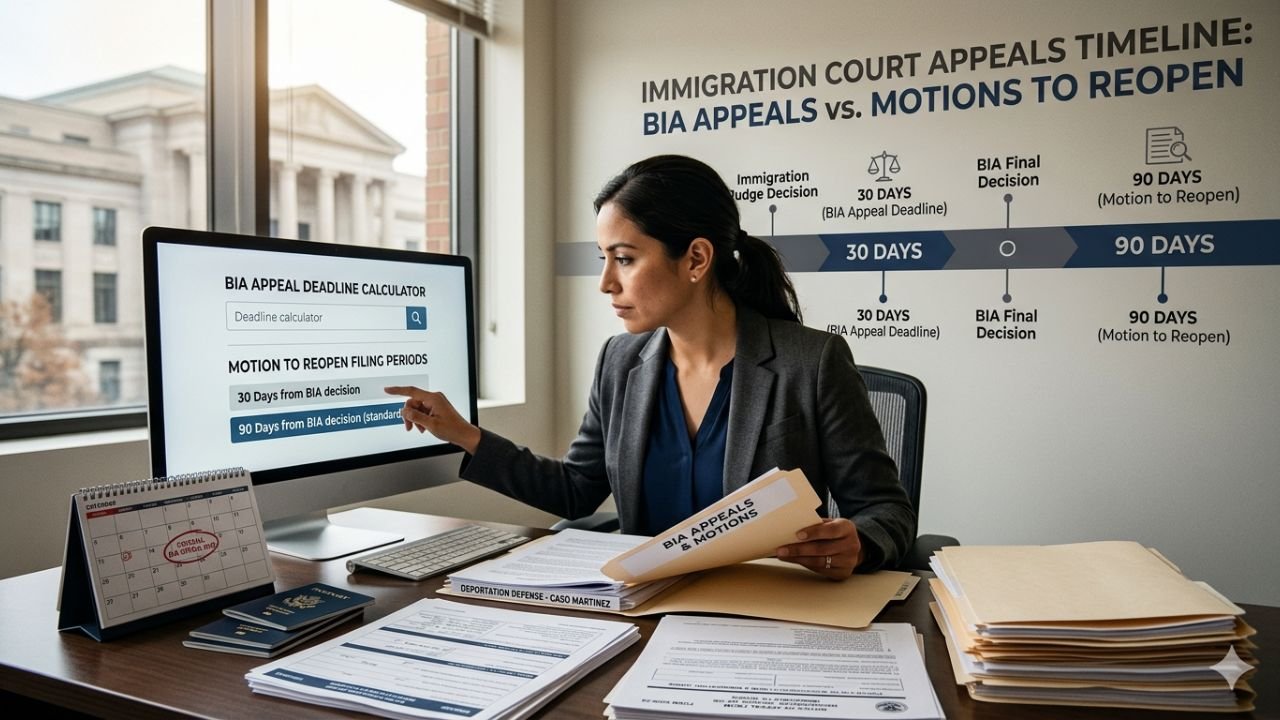 How to Calculate Your Immigration Court Filing Deadline
