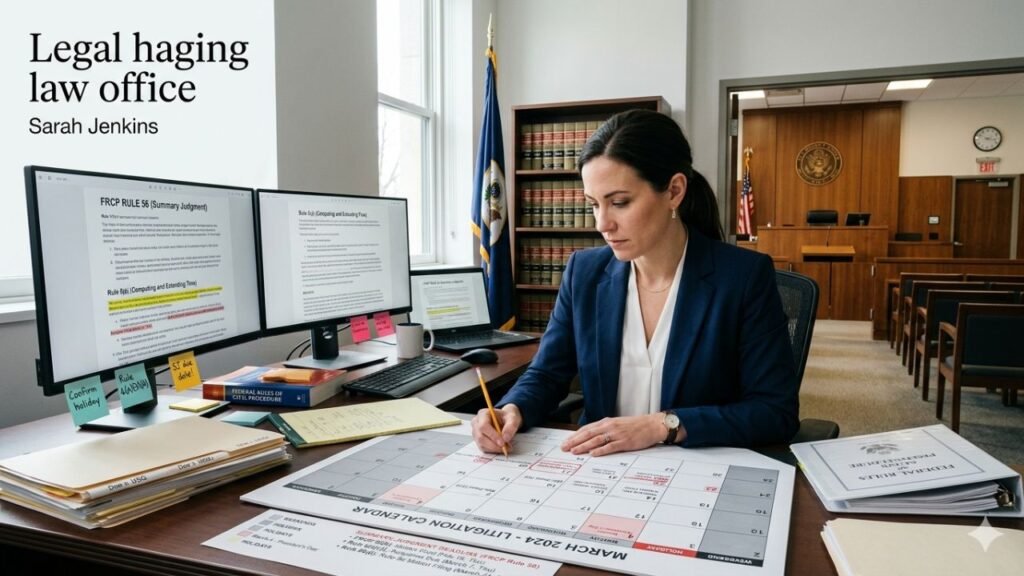 How to Calculate a Summary Judgment Deadline Under FRCP Rule 56
