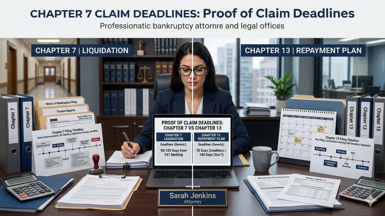 Proof of Claim Deadlines in Chapter 7 vs. Chapter 13 Bankruptcy